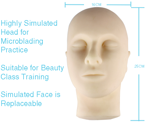3D Microblading Practice Mannequin Head and Face