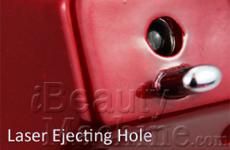Laser ejecting hole